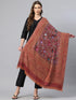 Women's Aari Embroidery Pure Wool Shawl